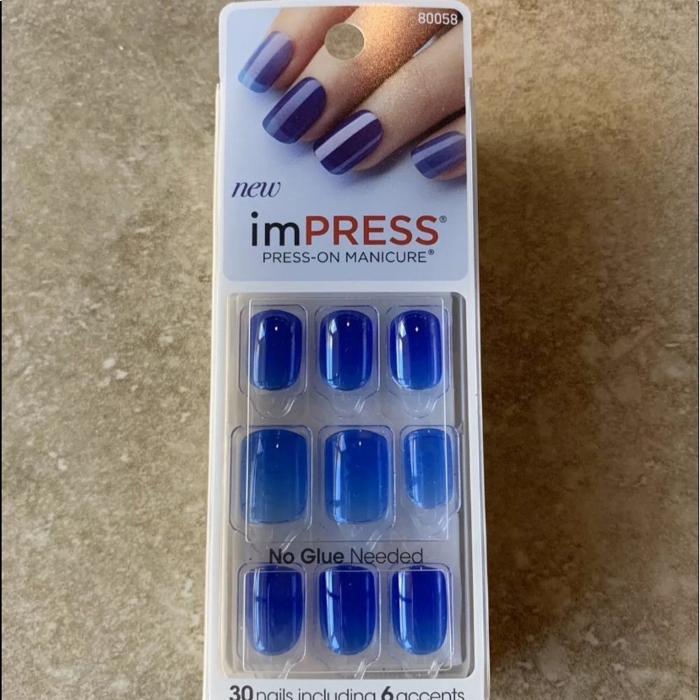 imPRESS Jelly Translucent Press-on Nails - Blue
